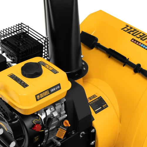 Бензиновая снегоуборочная машина SBM 610, 212 cc, ручной старт, фара Denzel по ценам производителя в Краснодаре с доставкой по всей России