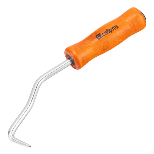 Крюк для вязки арматуры, 210 мм, деревянная рукоятка Сибртех по ценам производителя в Краснодаре с доставкой по всей России