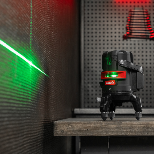 Лазерный уровень ML 06 Green, 30 м, 520 нм, аккумулятор Li 2800 мАч, резьба 5/8" Matrix по ценам производителя в Краснодаре с доставкой по всей России