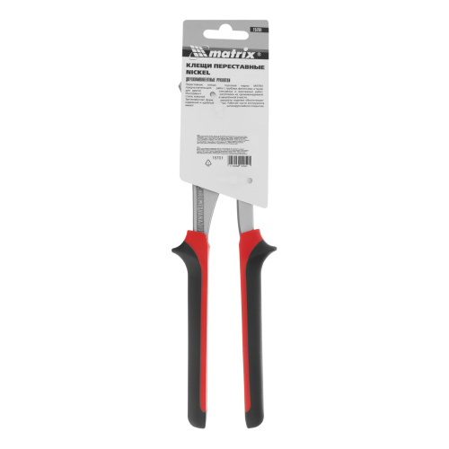 Клещи переставные Nickel (белый) 250 мм, хром-ванадий, двухкомпонентные рукоятки Matrix по ценам производителя в Краснодаре с доставкой по всей России