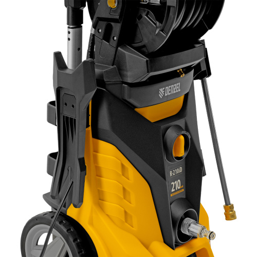 Моечная машина высокого давления R-210iD, 2600 Вт, 210 бар, 8.0 л/мин, асинхронный двигатель, барабан Denzel по ценам производителя в Краснодаре с доставкой по всей России