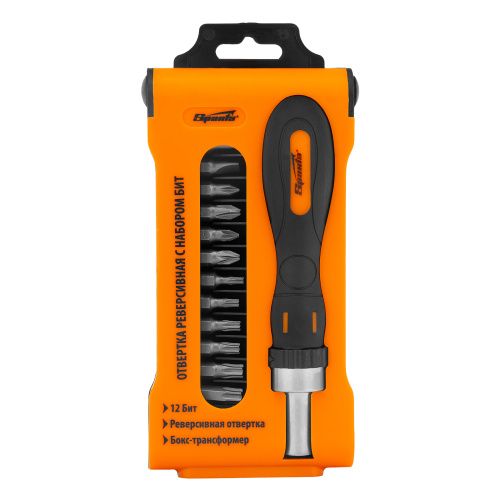 Отвертка реверсивная с набором бит, CrV, 12 шт, Sparta по ценам производителя в Краснодаре с доставкой по всей России