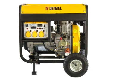Генератор дизельный DD6300Е, 5.0 кВт, 220 В/50 Гц, 15 л, электростартер Denzel по ценам производителя в Краснодаре с доставкой по всей России