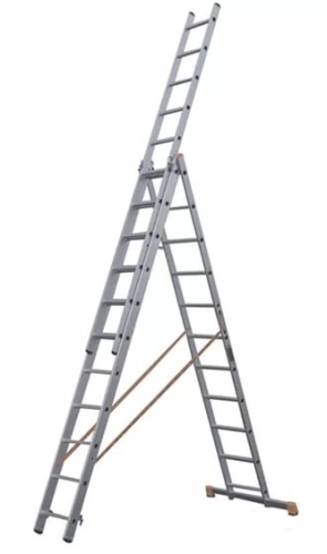 Лестница 3-х секционная алюминиевая 3*11 по ценам производителя в Краснодаре с доставкой по всей России