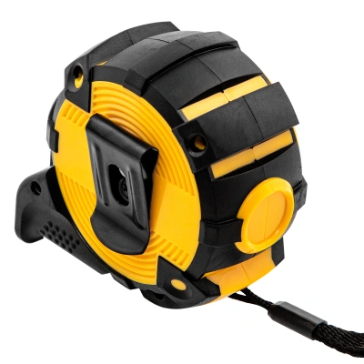 Рулетка 5м х 25мм, автоматич. фиксац., нейлон. покрытие, магнит. зацеп, двухстор. разметка Denzel по ценам производителя в Краснодаре с доставкой по всей России