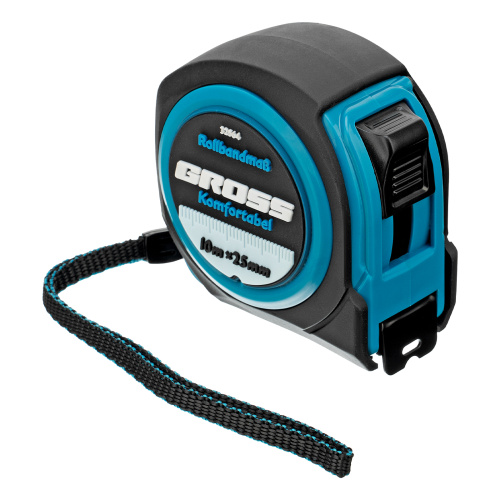 Рулетка Komfortabel 10 м х 25 мм,обрезиненный корпус Gross по ценам производителя в Краснодаре с доставкой по всей России