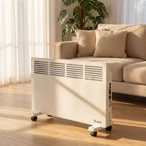 Конвектор электрический КМ-1500.2, 230 В, 1500 Вт, X-образный нагреватель, колеса, термостат MTX по ценам производителя в Краснодаре с доставкой по всей России