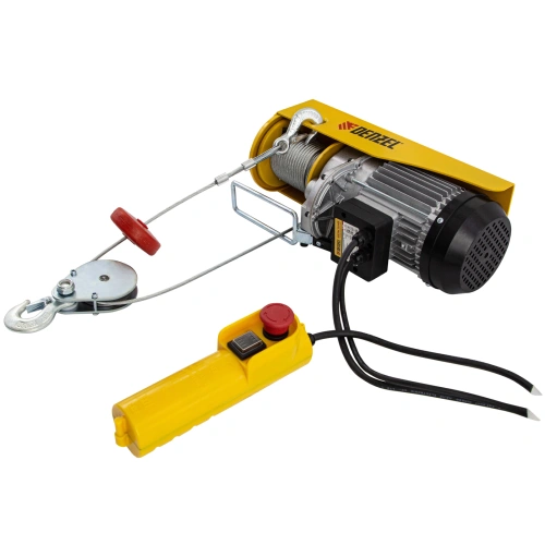 Тельфер электрический TF-800, 0.8 т, 1300 Вт, высота 12 м, 8 м/мин Denzel по ценам производителя в Краснодаре с доставкой по всей России