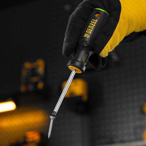 Отвертка, PZ1x75 мм, S2, 3к рукоятка Denzel по ценам производителя в Краснодаре с доставкой по всей России