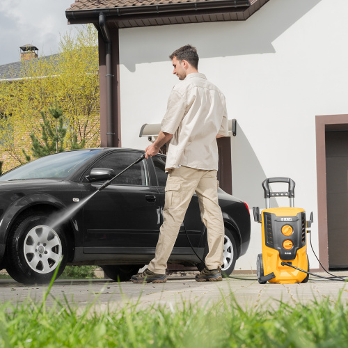 Моечная машина высокого давления R-180, 2200 Вт, 180 бар, 380 л/ч, колесная Denzel по ценам производителя в Краснодаре с доставкой по всей России