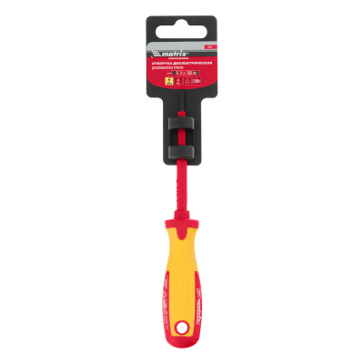 Отвертка Insulated, SL4 x 100 мм, CrMo, до 1000 В, двухкомпонентная рукоятка Matrix Professional по ценам производителя в Краснодаре с доставкой по всей России