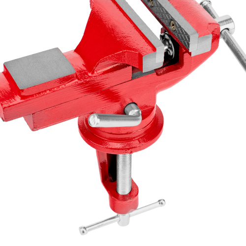 Тиски слесарные, 80 мм, настольные, поворотные, c наковальней MTX по ценам производителя в Краснодаре с доставкой по всей России