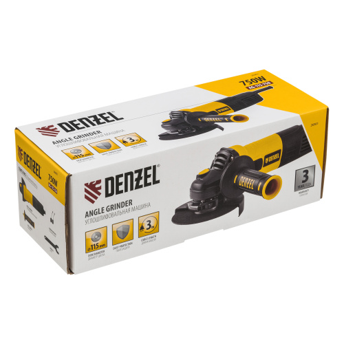 Машина шлифовальная угловая AG115-750, 750 Вт, 115 мм, 11000 об/мин Denzel по ценам производителя в Краснодаре с доставкой по всей России