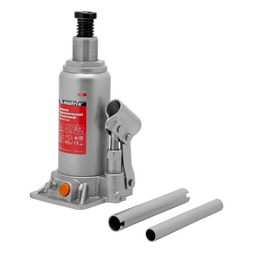 Домкрат гидравлический бутылочный, 5 т, h подъема 197-382 мм Matrix по ценам производителя в Краснодаре с доставкой по всей России