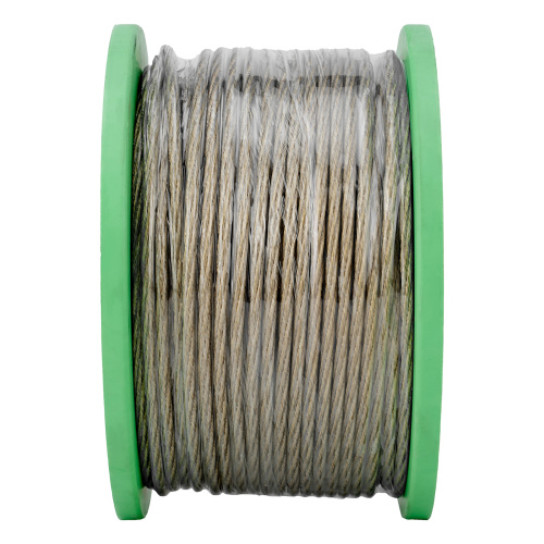 Трос металлополимерный прозрачный ПР-5.0, толщина 4.0 мм, катушка 100 метров Сибртех по ценам производителя в Краснодаре с доставкой по всей России