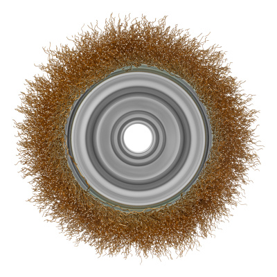 Щетка для УШМ, 100 мм, М14, "чашка", латунированная витая проволока Matrix по ценам производителя в Краснодаре с доставкой по всей России