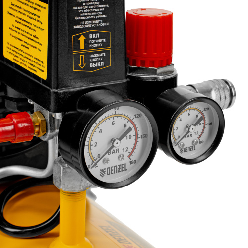 Компрессор воздушный DLC1300/24 безмасляный 1.3 кВт, 24 литра, 206 л/мин Denzel по ценам производителя в Краснодаре с доставкой по всей России