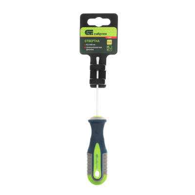 Отвертка, SL3 х 80 мм, CrV, трехкомпонентная рукоятка Сибртех по ценам производителя в Краснодаре с доставкой по всей России