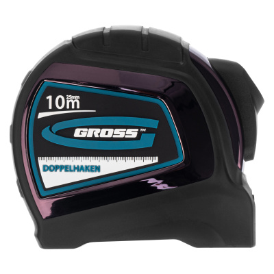 Рулетка "Doppelhaken",10 м x 25 мм,двухсторонний зацеп,Нейлон,двусторонняя шкала,автоматическая фиксация Gross по ценам производителя в Краснодаре с доставкой по всей России