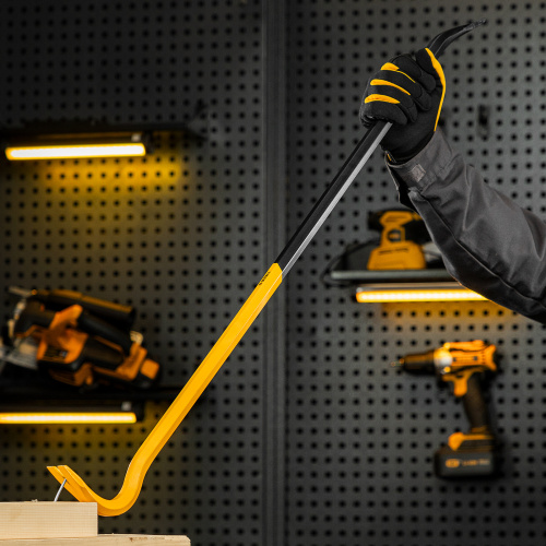 Лом-гвоздодер, 900 мм, шестигранный 19 мм, окрашенный, сталь 65 Denzel по ценам производителя в Краснодаре с доставкой по всей России