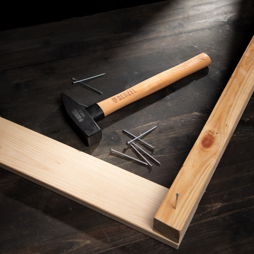 Молоток слесарный, 1000 г, кованый квадратный боек, буковая рукоятка Denzel по ценам производителя в Краснодаре с доставкой по всей России