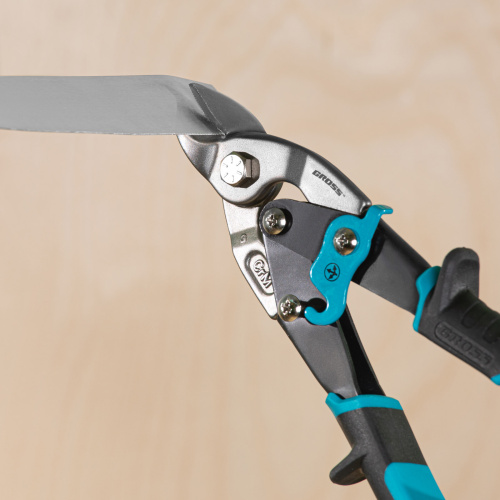 Ножницы по металлу "Piranha", 230 мм, прямой усиленный рез (Bulldog) сталь СrMo, двухкомпонентная рукоятка-ки Gross по ценам производителя в Краснодаре с доставкой по всей России