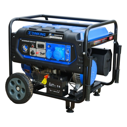 Генератор бензиновый Dinking DKA5500EW (5,5кВт, электростартер, 15лс, колёса) по ценам производителя в Краснодаре с доставкой по всей России