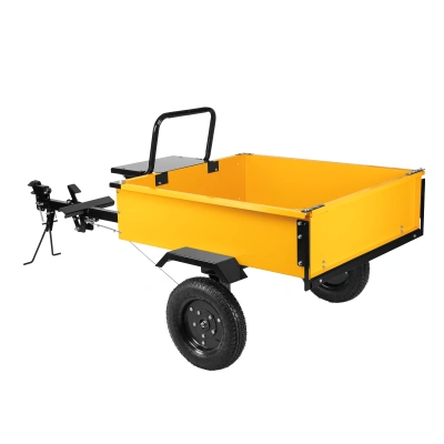 Прицеп для мотоблока TT-500, оцинк., груз. 500 кг, рег. сцепка, колеса 4.00-10, в упаковке Denzel по ценам производителя в Краснодаре с доставкой по всей России