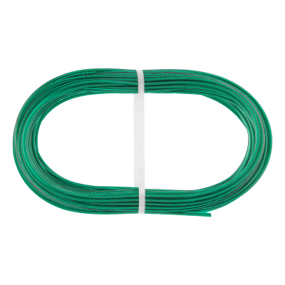 Трос металлополимерный зеленый ПР-3.0, толщина 3.0 мм, моток 20 метров Сибртех по ценам производителя в Краснодаре с доставкой по всей России