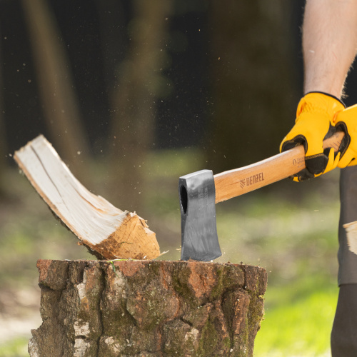 Топор кованый, 900 г, американский тип, буковая рукоятка, 430мм, EFP Denzel по ценам производителя в Краснодаре с доставкой по всей России