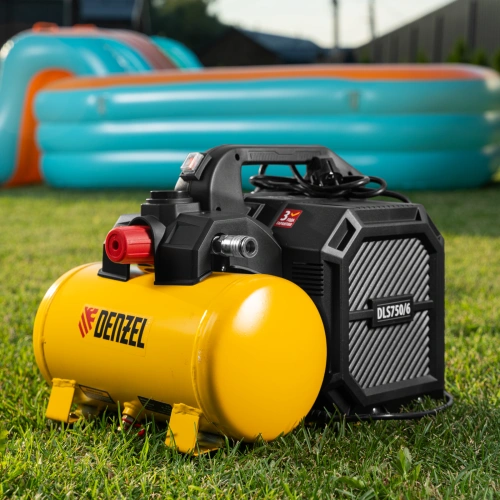 Компрессор  DLS750/6 безмасляный малошумный 750 Вт, 140 л/мин,ресивер 6 л Denzel по ценам производителя в Краснодаре с доставкой по всей России