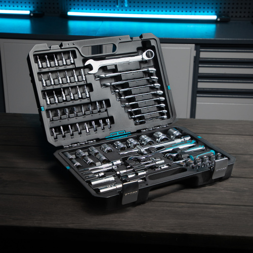 Набор инструментов, 1/4", 1/2", CrV, 120 зубьев, 82 предмета Gross по ценам производителя в Краснодаре с доставкой по всей России