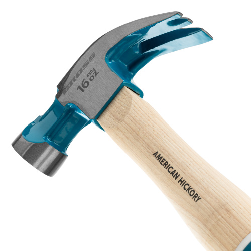 Молоток-гвоздодер, 450 г, угол 45, магнит, обрезиненная рукоятка American hickory GROSS по ценам производителя в Краснодаре с доставкой по всей России