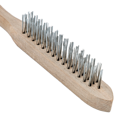 Щетка трехрядная металлическая с деревянной ручкой Sparta по ценам производителя в Краснодаре с доставкой по всей России