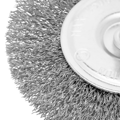 Щетка для дрели 100 мм, плоская со шпилькой, витая проволока Сибртех по ценам производителя в Краснодаре с доставкой по всей России