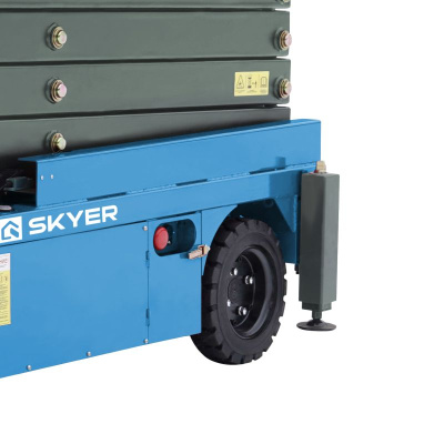 Подъемник самоходный электрический ножничный ведомый SKYER SPF0905 по ценам производителя в Краснодаре с доставкой по всей России