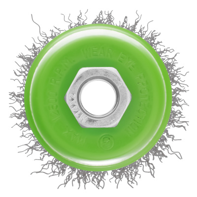 Щетка для УШМ, 65 мм, М14, "чашка", витая проволока 0.3 мм Сибртех по ценам производителя в Краснодаре с доставкой по всей России