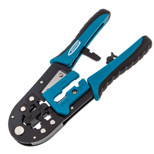 Клещи для обжима телефонных и компьютерных клемм RJ-45, 6P, 8P и RJ-11/12, 6P, 8P Gross по ценам производителя в Краснодаре с доставкой по всей России