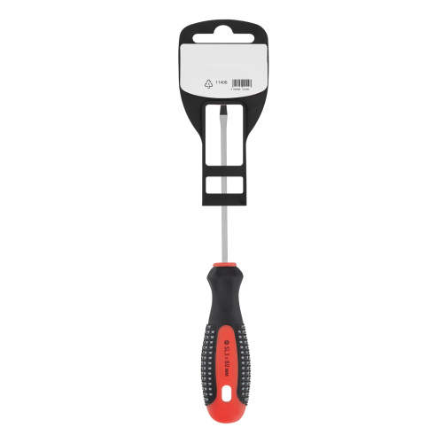 Отвертка Fusion, SL3 х 80 мм, CrV, трехкомпонентная рукоятка "Anti slip" Matrix по ценам производителя в Краснодаре с доставкой по всей России