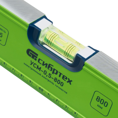 Уровень алюминиевый УСМ-0,5-800, фрезерованный, 3 глазка, магнитный, рукоятки, 800 мм Сибртех по ценам производителя в Краснодаре с доставкой по всей России