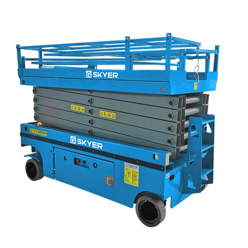 Самоходный ножничный подъемник с выдвижной платформой SKYER PL1245 по ценам производителя в Краснодаре с доставкой по всей России