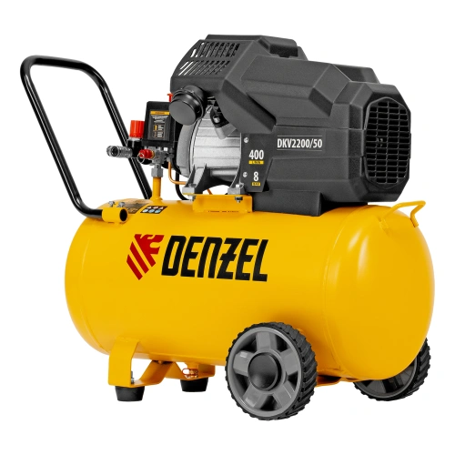 Компрессор воздушный DKV2200/50, Х-PRO 2.2 кВт, 400 л/мин, 50 л Denzel по ценам производителя в Краснодаре с доставкой по всей России