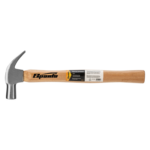 Молоток-гвоздодер, 225 г, боек 22 мм, деревянная рукоятка Sparta по ценам производителя в Краснодаре с доставкой по всей России