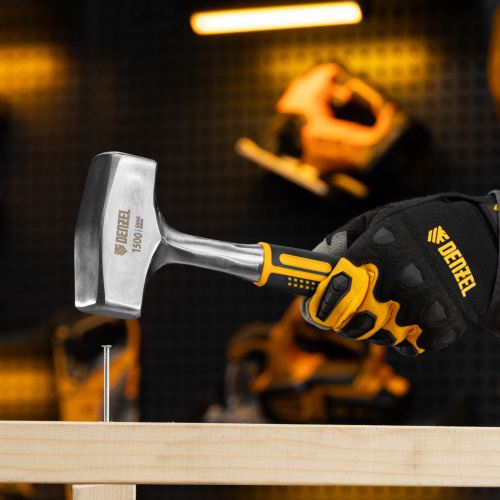 Кувалда 1,5 кг, цельнометаллическая, двухкомпонентная рукоятка Denzel по ценам производителя в Краснодаре с доставкой по всей России