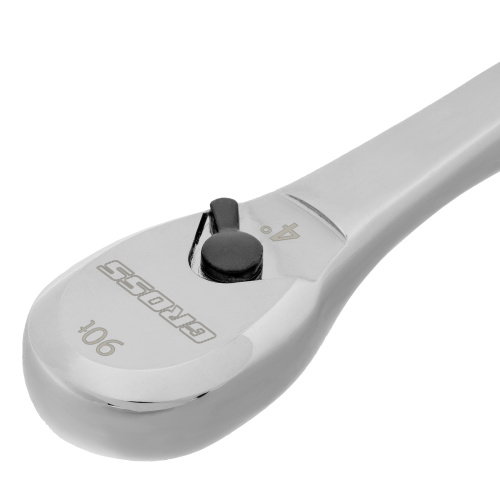 Ключ-трещотка 1/4", CrV, 90 зубьев, усиленный, хром Gross по ценам производителя в Краснодаре с доставкой по всей России