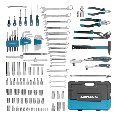 Набор инструментов, 1/4", 1/2", CrV, 120 зубьев, 115 предметов Gross по ценам производителя в Краснодаре с доставкой по всей России