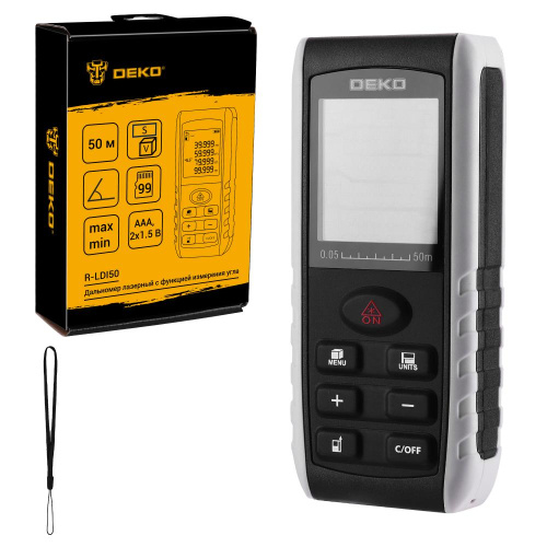 Дальномер лазерный c функцией измерения угла DEKO R-LDI50 по ценам производителя в Краснодаре с доставкой по всей России