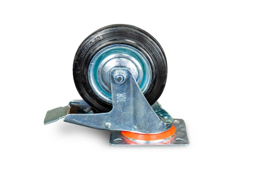 Колесо поворотное резина SCb 63 160 мм с тормозом (N) по ценам производителя в Краснодаре с доставкой по всей России