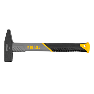 Молоток слесарный, 400 г, кованый, фибергласовая рукоятка c TPR покрытием Denzel по ценам производителя в Краснодаре с доставкой по всей России