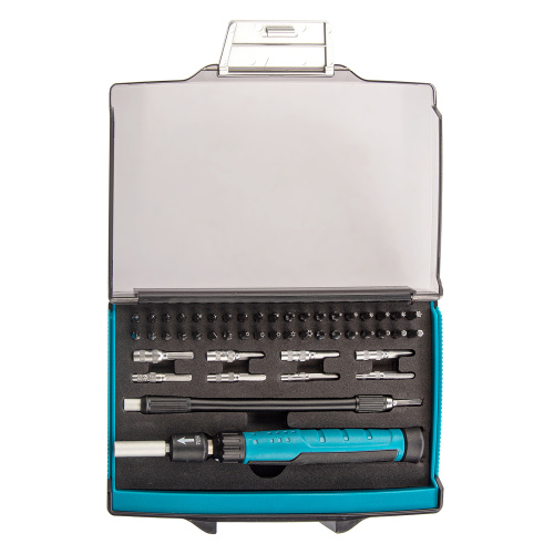 Отвертка с набором бит и торцевых головок для точных работ, гибкий привод, 48 шт, CrMo Gross по ценам производителя в Краснодаре с доставкой по всей России